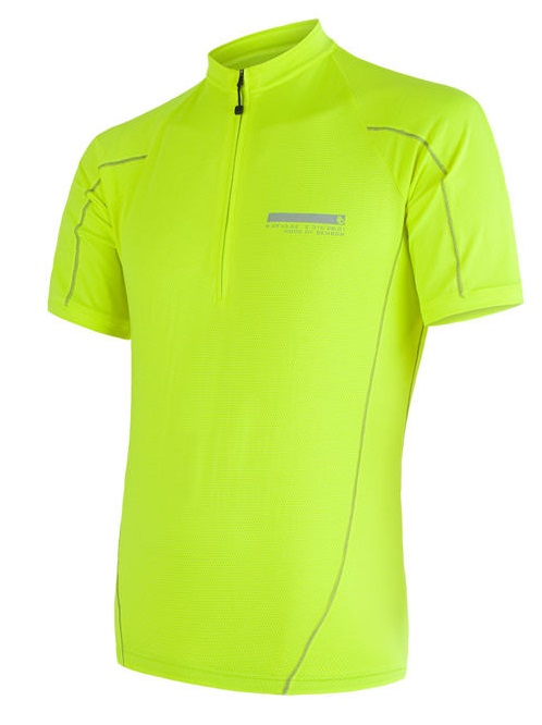 Sensor Cyklo Entry pánský dres krátký rukáv Neon Yellow