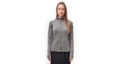 Sensor Merino Upper dámská mikina, celozip, Šedá