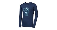 Sensor Merino DF Planet dětské triko dl.rukáv deep blue