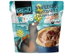 AdventureMenu KIDS - Švédské masové kuličky s omáčkou a br. kaší 250g