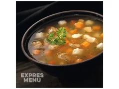 Expres menu Kuřecí vývar s masem a zeleninou 1 porce 330g