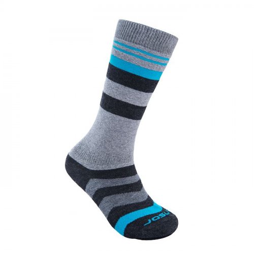 Sensor Slope merino ponožky šedá/černá/tyrkys