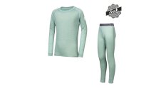 Sensor Merino Air set dětský triko dl. rukáv + spodky basil green