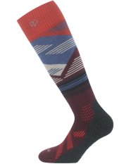 Lasting SIW merino lyžařské podkolenky oranžová