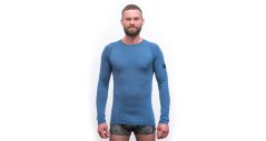 Sensor Merino Air pánské triko dl.rukáv riviera blue