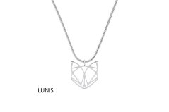BeWooden řetízek Lunis hlava lišky nerez