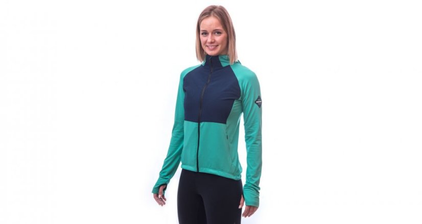 Sensor Coolmax Thermo dámská bunda s kapucí sea green/deep blue