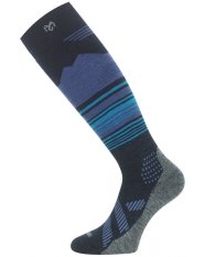 Lasting SSU merino lyžařské podkolenky modrá