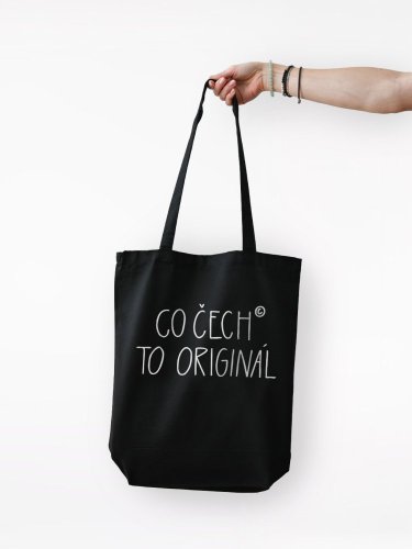 Bavlnená taška CityZen „Co Čech to originál“ čierna
