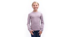 Sensor Merino DF Logo Up juniorské triko dl.rukáv mystic violet