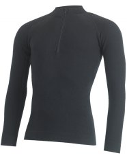Lasting MAZOL pánske merino tričko dlhý rukáv čierna