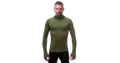 Sensor Merino DF pánske triko dl.rukáv s kapucňou Safari