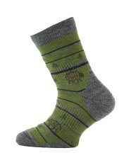 Lasting TJL detské merino ponožky, zelené