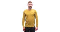 Sensor Merino Air Traveller pánské triko dl.rukáv mustard