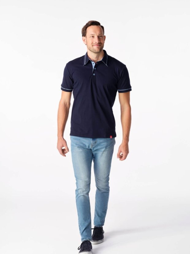 CityZen Massy pánská polokošile, Navy-sv. modrá