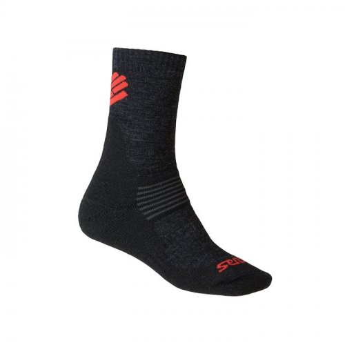 Sensor Ponožky Expedition Merino Wool černá/červená