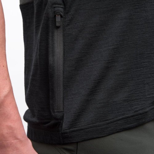 FRESH TRASH MEN´S, Lite merino pocket jersey olive green/black
