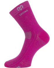 Lasting WKS merino ponožky růžová