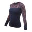 Sensor Merino Impress dámské tričko dlouhý rukáv deep blue/origami