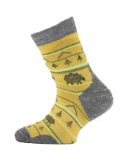 Lasting TJL detské merino ponožky, horčicové