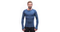 Sensor Merino Bold pánske tričko s dlhým rukávom cool blue vel. XXXL