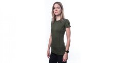 Sensor Merino Air dámské triko krátký rukáv, olive green