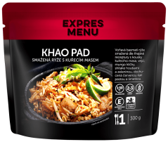 Expres menu Khao Pad - smažená rýže s kuřecím masem 1 porce, 330g