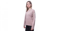 Sensor Merino Upper Traveller dámská mikina, dusty pink