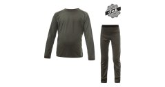 Sensor Merino Air dětské spodky set tričko+spodky olive green