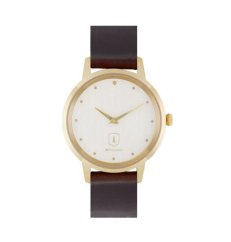 BeWooden Diamond Aurum Watch dámske hodinky s koženým remienkom