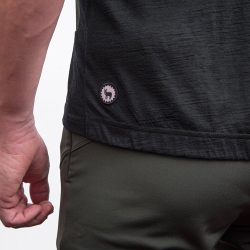 FRESH TRASH MEN´S, Lite merino pocket jersey olive green/black