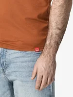 CityZen Davos pánské tričko slim fit skořicové