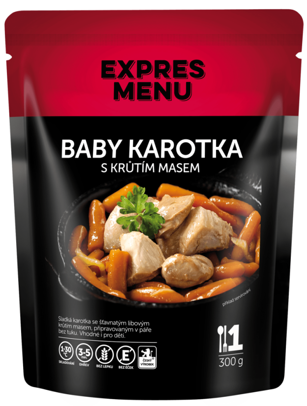 Expres menu Baby karotka s krůtím masem  300g