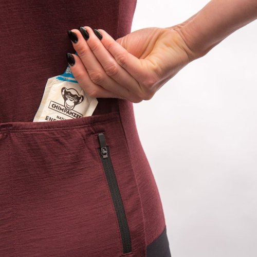 FRESH TRASH WOMEN´S, Lite Merino  Jersey, merlot red