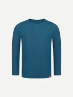 CityZen Cali pánske bavlnené tričko dlhý rukáv modrozelené