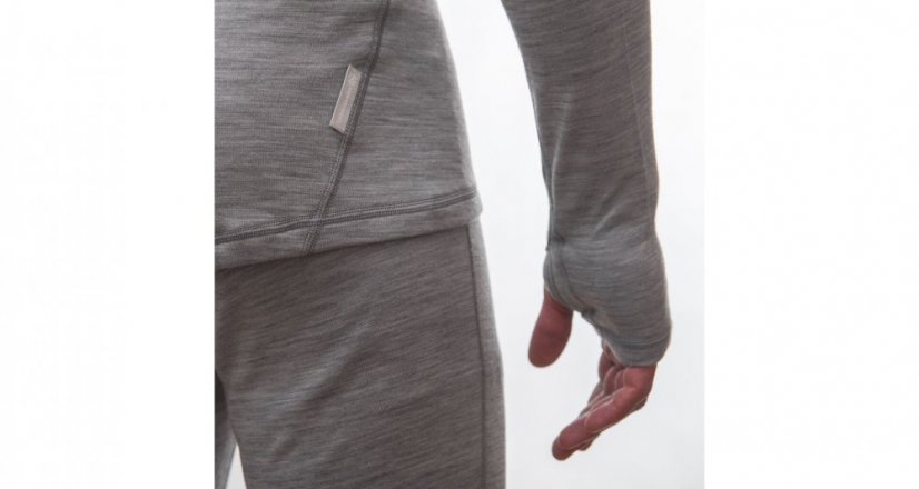 Sensor Merino Bold pánské triko s dlouhým rukávem cool grey