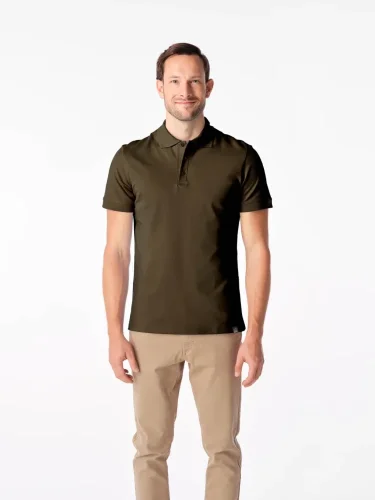 CityZen Dax pánska polokošeľa - Dark Khaki