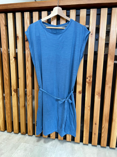 Sensor Merino Air dámské šaty s krátkým rukávem, barva riviera blue