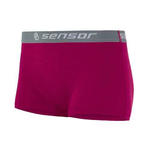 Sensor Merino active kalhotky s nohavičkou - Velikost: S, Barva: Lilla (vínová)