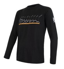 Sensor Merino Air PT pánské triko dl. rukáv Radek Jaroš (RJ) - černá