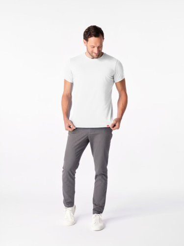CityZen Davos, pánske tričko slim fit, biele