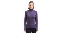 Sensor Merino Extreme Up dámská mikina dl. rukáv zip grape purple