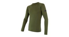 Sensor Merino Active pánske tričko s dlhým rukávom, Safari