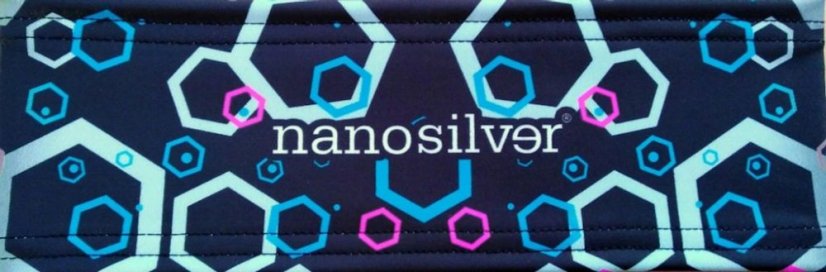 Nanosilver Thermo čelenka Hexa černá/červená