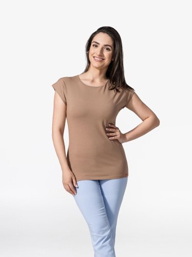 CityZen ALTA dámské bavlněné tričko s kimonovým rukávem, pralinkové