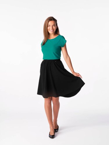 CityZen Alta dámské bavlněné triko s kimonovým rukávem, smaragdové