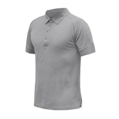 Sensor Merino Active Polo Pánské tričko krátký rukáv-šedá