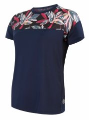 Sensor Cyklo Helium dámský dres deep blue/leaves
