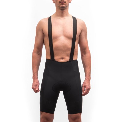 FRESH TRASH MEN´S, Signature bib shorts evo, true black