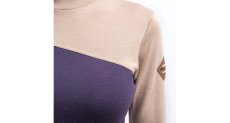 Sensor Merino Extreme Up dámská mikina dl. rukáv grape purple/beige